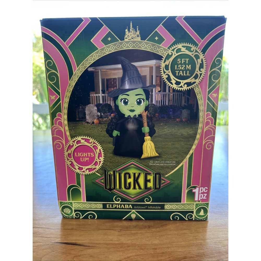 ELPHABA Witch WICKED Halloween AIRBLOWN YARD INFLATABLE Lights Up